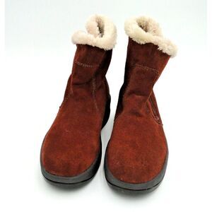 Skechers Tone Ups Boots Womens 9 Leather Zipper Winter Toning Walking‎ Casual